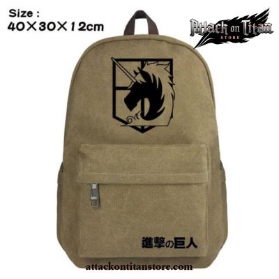 Attack On Titan Scouting Legion Canvas Backpacks Style 6