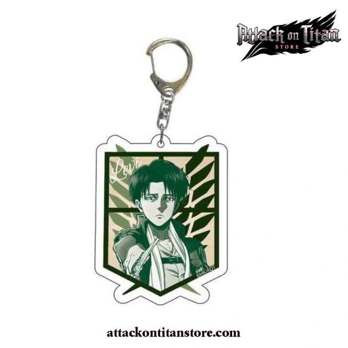 Attack On Titan Side Acrylic Pendant Keychain Levi 2