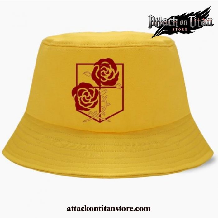 Attack On Titan Stationary Guard Bucket Hat Yellow / 56-58 Cm