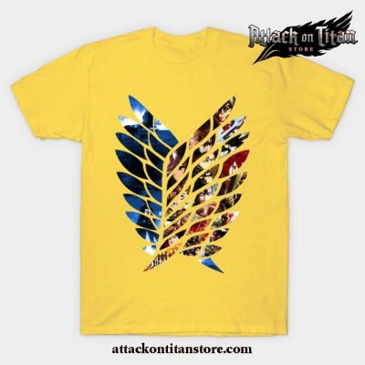Attack On Titan Survey Corps T-Shirt Yellow / S