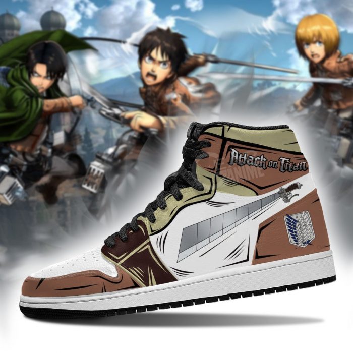 attack on titan sword jordan sneakers aot anime sneakers gearanime 3 - Attack On Titan Store