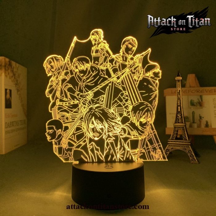 Attack On Titan Wallpaper Group 3D Lamp