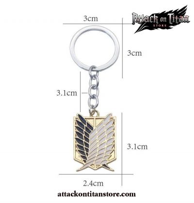 Attack On Titan Wings Of Liberty Keychain Rings