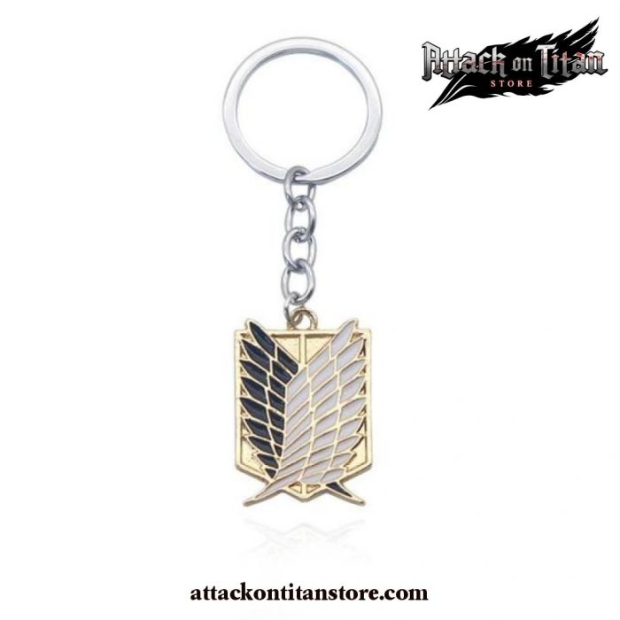 Attack On Titan Wings Of Liberty Keychain Rings Black And Gold