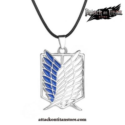Attack On Titan Wings Of Liberty Keychain Rings Xl0110-Bluesilver