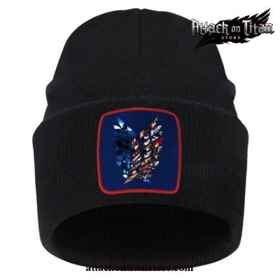 Attack On Titan Winter Knitted Hat 2021 Black