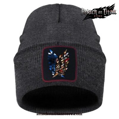 Attack On Titan Winter Knitted Hat 2021 Dark Gray