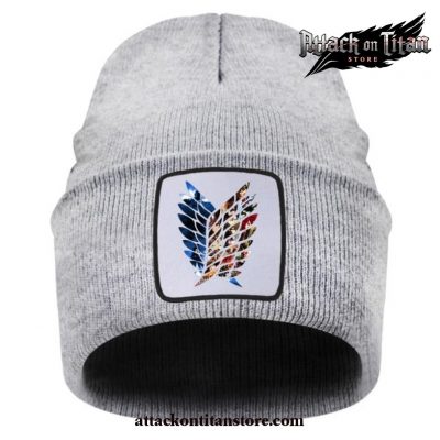 Attack On Titan Winter Knitted Hat 2021 Gray
