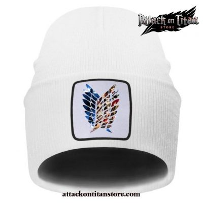 Attack On Titan Winter Knitted Hat 2021 White