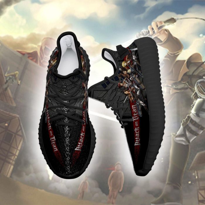 attack on titan yeezy anime sneakers shoes fan gift idea tt04 gearanime 3 - Attack On Titan Store