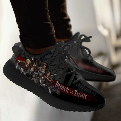 attack on titan yeezy anime sneakers shoes fan gift idea tt04 gearanime 4 - Attack On Titan Store