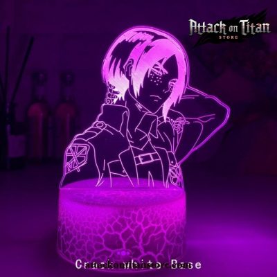 Attack On Titan Ymir Fritz 3D Lamp Night Light Crack White / 7 Color No Remote