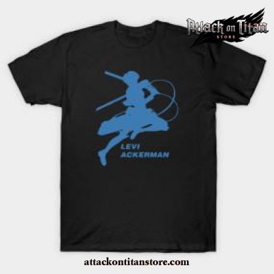 Best Aot Anime Levi Ackerman T-Shirt Black / S