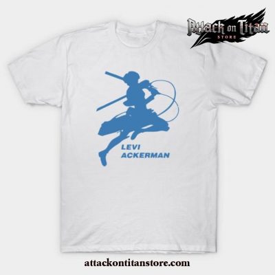 Best Aot Anime Levi Ackerman T-Shirt White / S