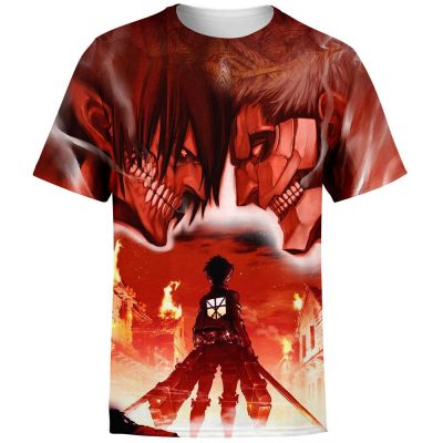 burning attack on titan t shirt 871507 - Attack On Titan Store
