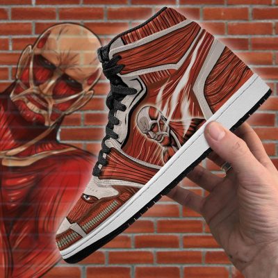 colossal titan jordan sneakers attack on titan anime sneakers gearanime 4 - Attack On Titan Store