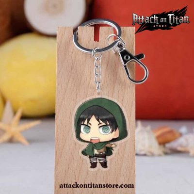 Cute Attack On Titan Chibi Keychain Eren Yeager