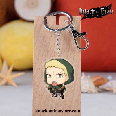 Cute Attack On Titan Chibi Keychain Erwin Smith