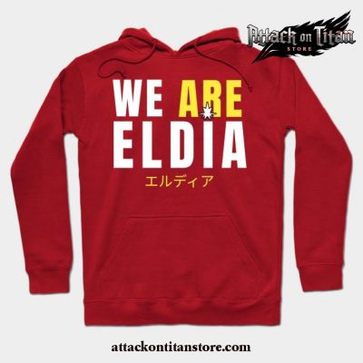 Eldia Attack On Titan Hoodie Red / S