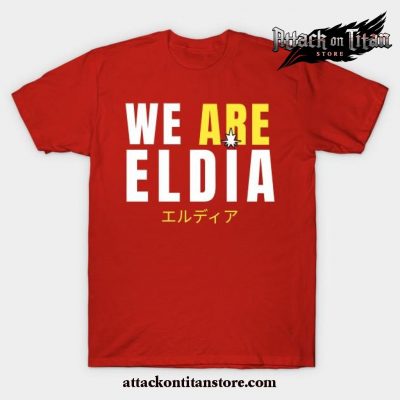 Eldia Attack On Titan T-Shirt Red / S