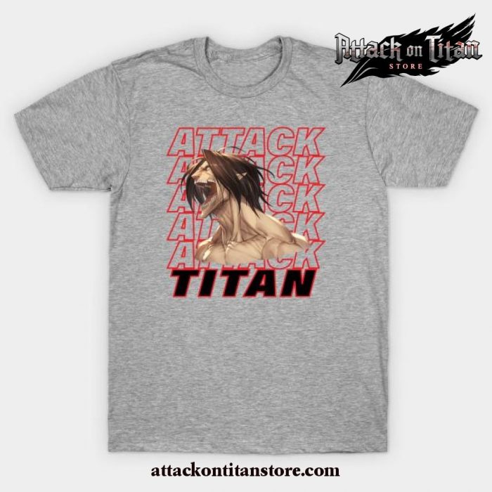 Eren Jaeger Titan Scream T-Shirt Gray / S