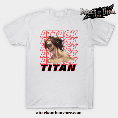 Eren Jaeger Titan Scream T-Shirt White / S