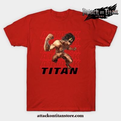Eren Jaeger Titan T-Shirt Red / S