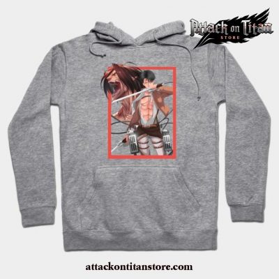 Eren Yeager Attack On Titan Hoodie Gray / S