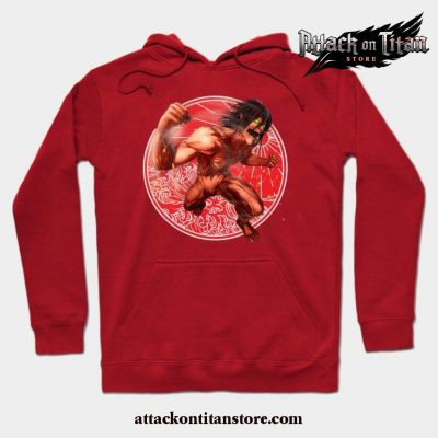 Eren Yeager Hoodie Red / S