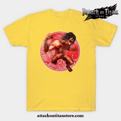 Eren Yeager T-Shirt Yellow / S