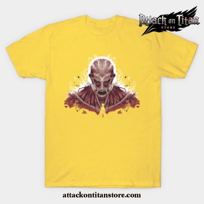 Ink On Titan T-Shirt Yellow / S