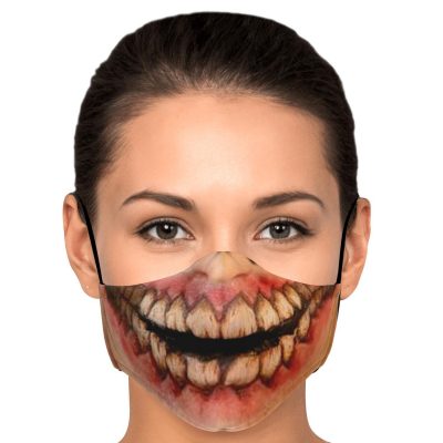 jaw titan v1 attack on titan premium carbon filter face mask 991591 - Attack On Titan Store