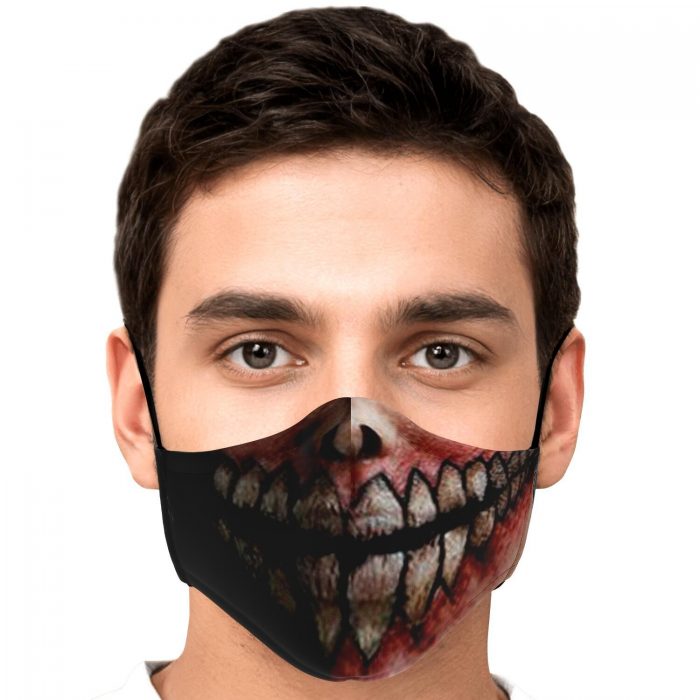 jaw titan v2 attack on titan premium carbon filter face mask 973745 - Attack On Titan Store