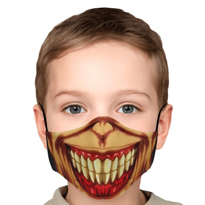 jaw titan v3 attack on titan premium carbon filter face mask 429163 - Attack On Titan Store