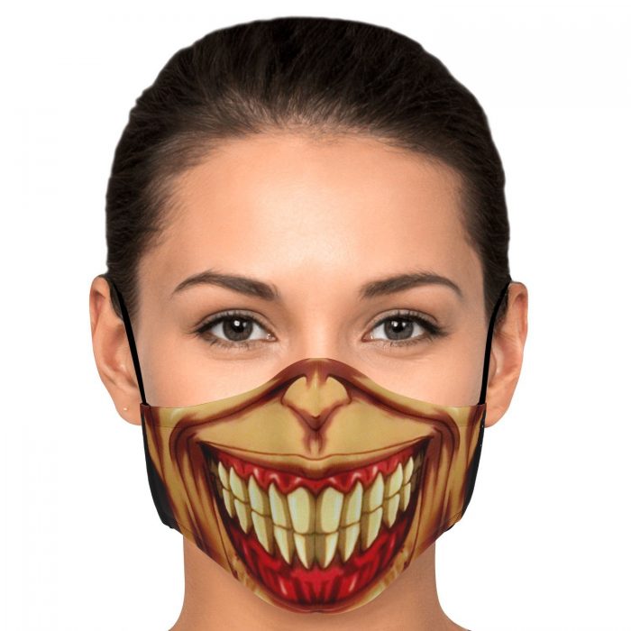 jaw titan v3 attack on titan premium carbon filter face mask 664039 - Attack On Titan Store