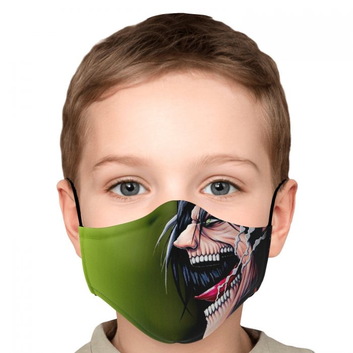 jaw titan v4 attack on titan premium carbon filter face mask 724543 - Attack On Titan Store