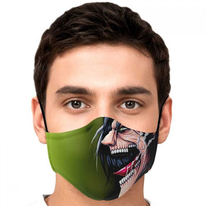 jaw titan v4 attack on titan premium carbon filter face mask 756501 - Attack On Titan Store