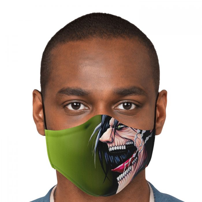 jaw titan v4 attack on titan premium carbon filter face mask 839165 - Attack On Titan Store