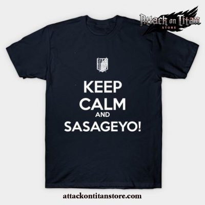 Keep Calm And Sasageyo! T-Shirt Navy Blue / S