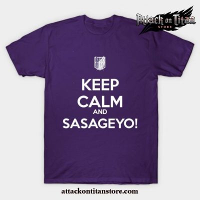 Keep Calm And Sasageyo! T-Shirt Purple / S