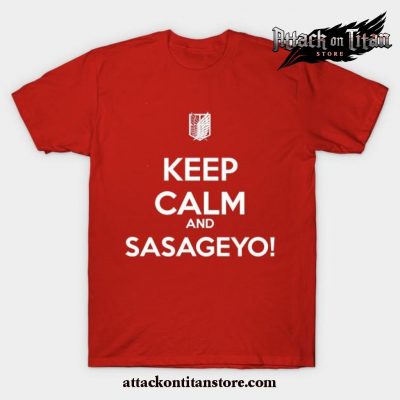 Keep Calm And Sasageyo! T-Shirt Red / S