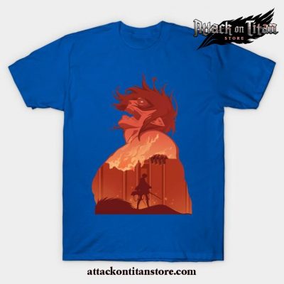 King Of Titan Eren T-Shirt Blue / S