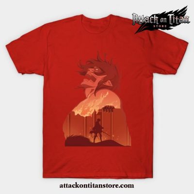 King Of Titan Eren T-Shirt Red / S