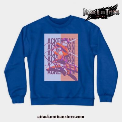 Levi Ackerman Anime Sweatshirt Blue / S