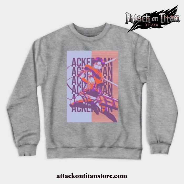 Levi Ackerman Anime Sweatshirt Gray / S