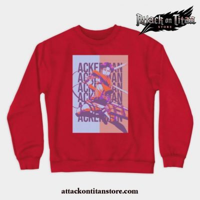 Levi Ackerman Anime Sweatshirt Red / S