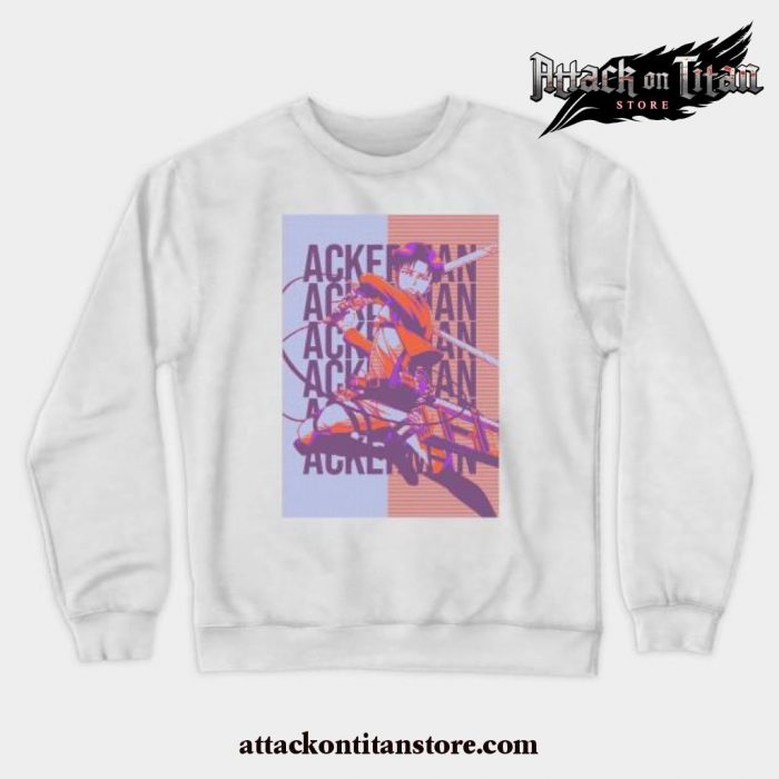 Levi Ackerman Anime Sweatshirt White / S