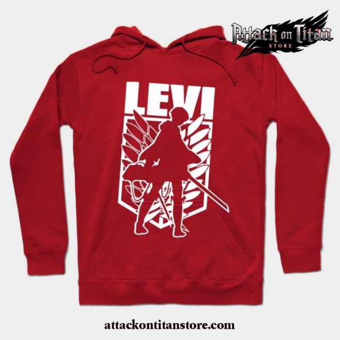 Levi Ackerman-Attack On Titan Cool Hoodie Red / S
