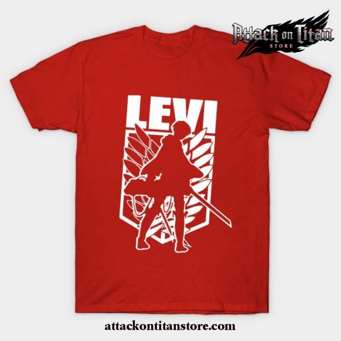 Levi Ackerman-Attack On Titan Cool T-Shirt Red / S