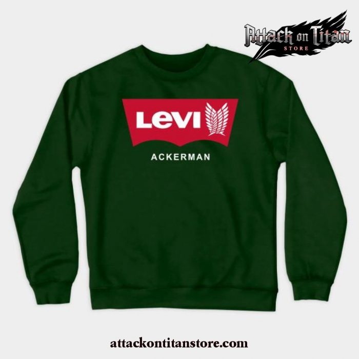 Levi Ackerman Best Crewneck Sweatshirt Green / S